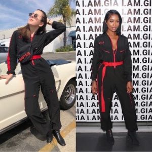 I.AM.GIA Jumpsuit Burn Boiler 2.0 Suit Coverall Utilitarian Black Red S